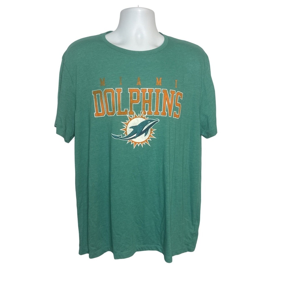 NFL Team Apparel Miami Dolphins Mens XL Short Sleeve T-Shirt Football Tailgating